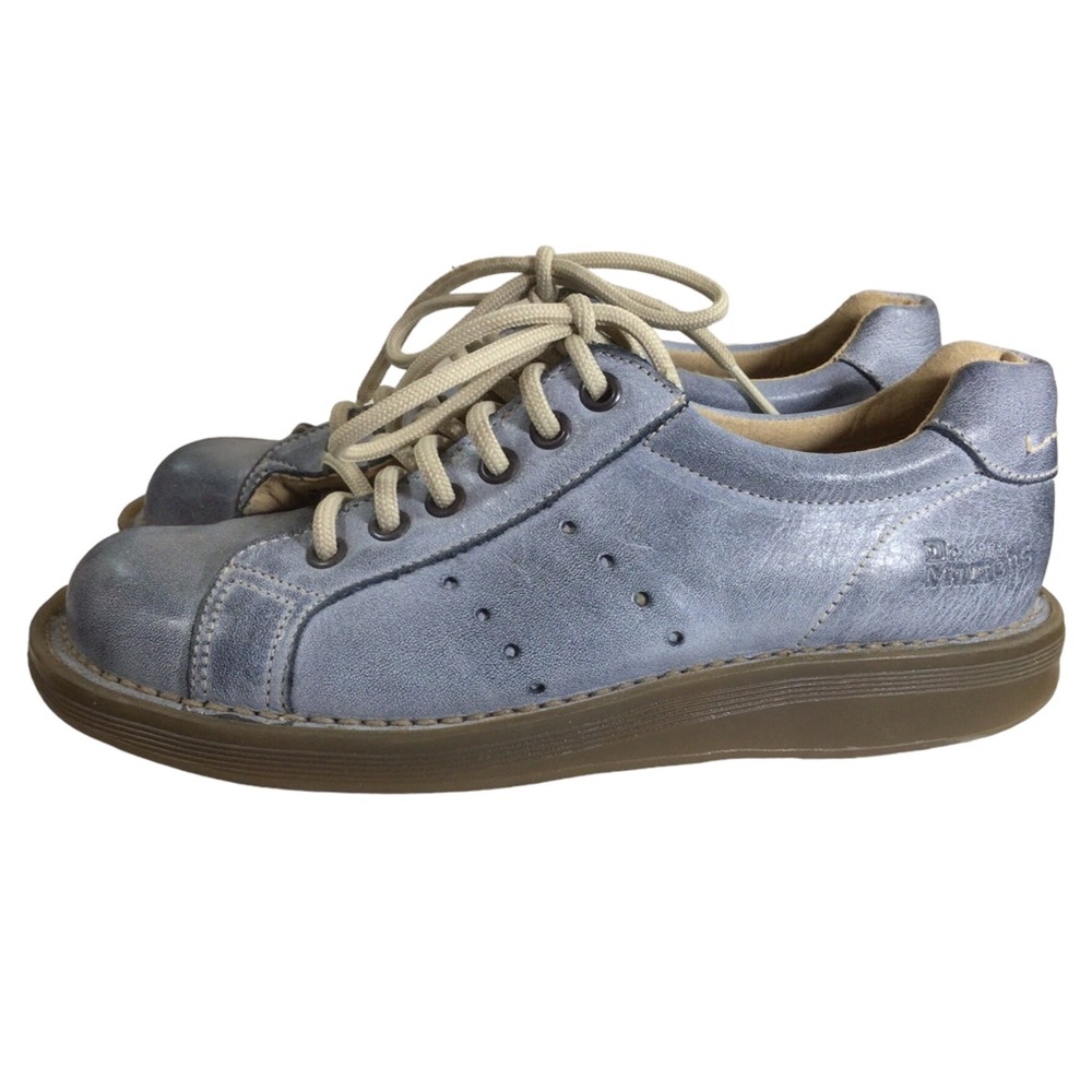 Dr. Martens Women's Blue Leather Oxford Lace-Up Shoes 
Size US 6 - Picture 4 of 6